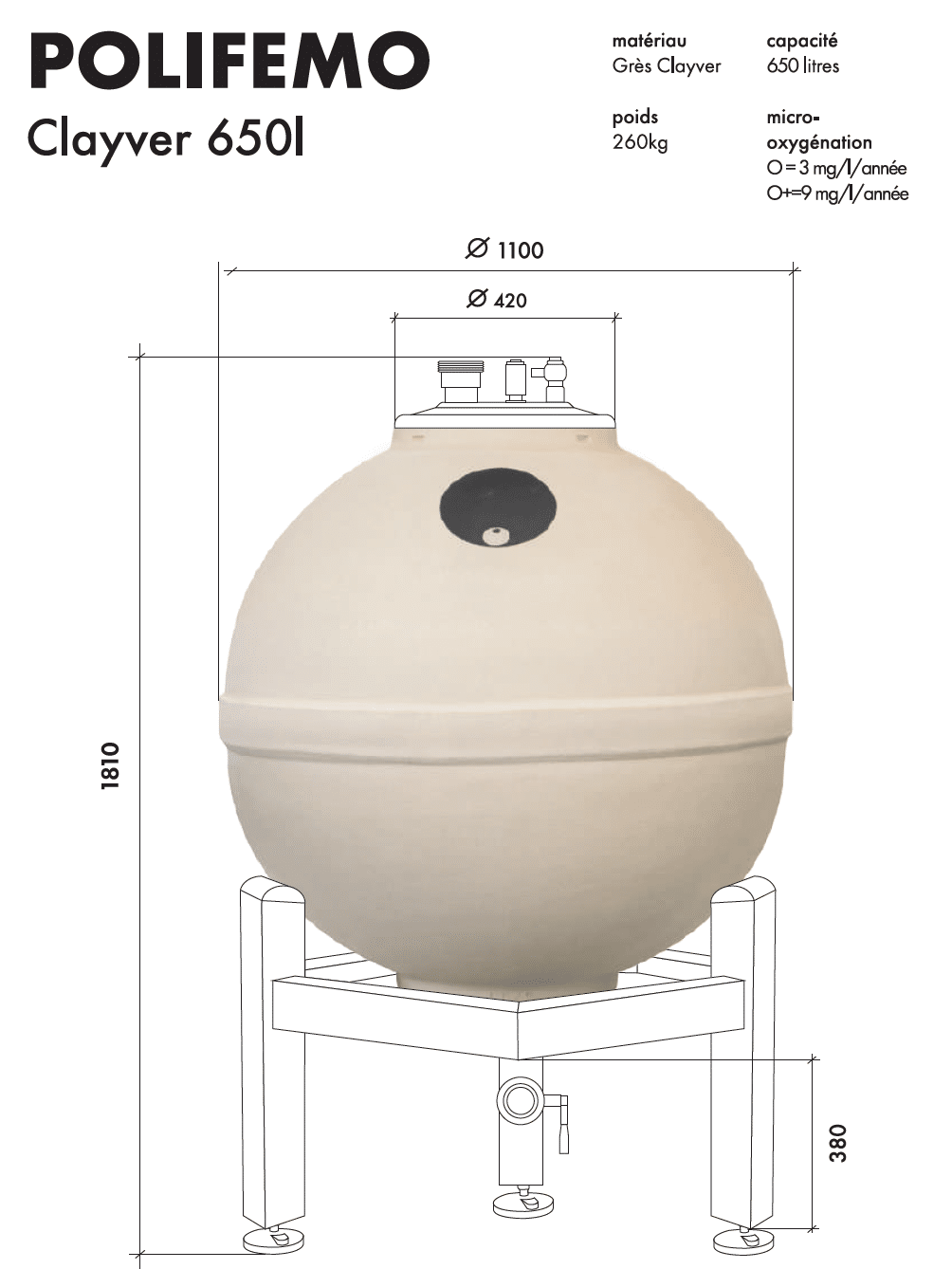 Polifemo 650l Clayver